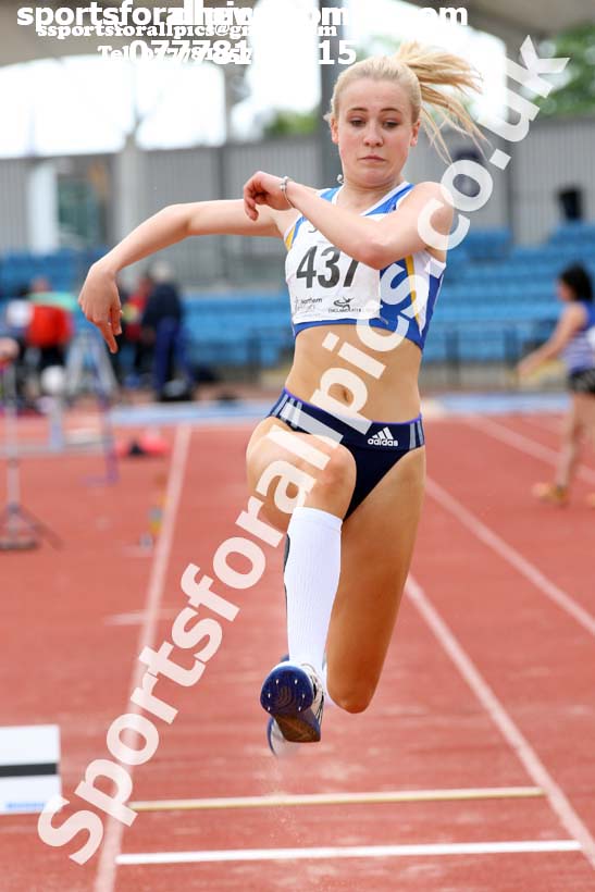 Womens under-20s triple jump, Northern Senior and Under-20s Champs., SportsCity, Manchester. Photo: David T. Hewitson/Sports for All Pics